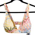 Billabong NWT Classic Printed Band Bikini Top Large Photo 0