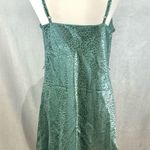 Rue 21 Sage green satin printed cowl neck slip dress size medium Photo 2