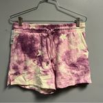 Wildfox Lounge Set Tie Dye Stars in Purple & White Sz S NWT Sweatshirt & Shorts Photo 7
