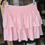 Aerie  mini skirt Ready to ruffle tiered smock high rise waisted peachy preppy Photo 3