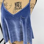 PINK - Victoria's Secret  Velvet Camisole Top Blue Dog Logo Adjustable Straps M Photo 2