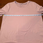 AnyBody Dusty Rose Crew Neck Long‎ Sleeve Lounge Shirt Medium Pink Photo 5