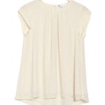 DR2 by Daniel Rainn Floral Clip Dot Cap Sleeve Tunic Blouse Photo 0