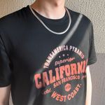 Snake Chain Link Chain Necklace for Men Women Streetwear Unisex Style Silver Photo 6