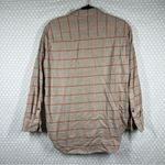 Madewell  Tan‎ Orange Plaid Sunday Flannel Top Photo 4
