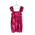 Tuckernuck  Ro's Garden Elizabeth babydoll Dress pink print Sz Medium boho chic Photo 1