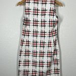 Worth New York Sleeveless Plaid Jacquard Sheath Dress Size 2 Photo 3