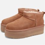 UGG  Classic Mini II Chestnut Ankle Boot Women’s 7 NIB Photo 0