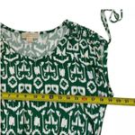 Michael Kors  Green & White Stretch Long Top Shirt Tunic Women Sz Large | 15-175 Photo 8
