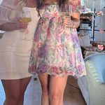 Floral Organza Poofy Dress Multi Size 4 Photo 3