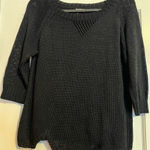 L'Agence #167  BLACK MERCERIZED COTTON KNIT BLOUSE TOP SIZE SMALL Photo 0