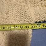 ZARA Cream Chunky Knit Crew Neck Sweater Photo 4