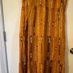 Sonoma Large  Mustard Patterned Maxi Dress Photo 1