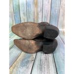 Coral Western Cowboy Boots Red Black Overlay Studs Snip Toe Size 5.5 Tall Shaft Photo 7