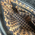 Brighton VTG Purse Janie Shoulder Bag Brown Black Patent Leather Woven Straw Y2k Photo 14