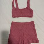 White Fox Boutique  Pink Top and Shorts Set Photo 1