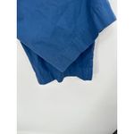 Lands' End  Womens Blue Cotton Cropped Chino Wide Leg Pants Size 12 High Waisted Photo 3