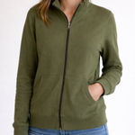 Lucy Olive Green Full Zip Hoodie Jacket Athletic Activewear Size XL Photo 0