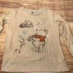 Disney Winnie the Pooh cream long sleeve woman’s medium Photo 0