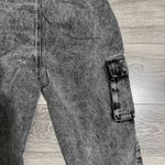 American Bazi Women Black Gray High Rise Cargo Tappered Jeans Size S Photo 6