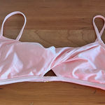 Xhilaration NWT Women’s Cross Front Light Pink Bikini Top Size Large Photo 0