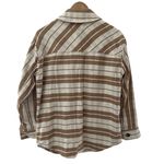 Everlane The Oversized Button Down Shacket Shirt Jacket Camel Plaid Size Small Photo 5