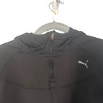 Puma Black Long Sleeve Athletic Hooded Pullover Casual Sweatshirt Women Sz S Photo 4