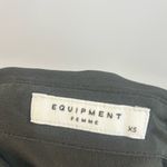 Equipment  100% Silk Black Sleeveless Button Down Tie Waist Blouse Size XS Photo 3