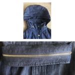 New York & Co. Navy Blue Denim Trench Coat Photo 7