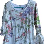 R & K Multicolor Floral Net‎ Dress Spring Summer Bridal Shower Dress Size 16 Photo 1