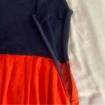 Lucy & Co. •Navy & Orange•Egyptian Print Dress•Sz 6 Blue Photo 4