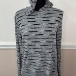 Free for All Stripe Hooded Long Sleeve Shirt Size Medium Photo 0