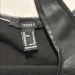 Forever 21  Black Faux Leather Tank Top body suit.  Size Medium. Photo 4