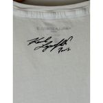 Karl Lagerfeld Shirt Women XS White Sequined Logo Short Sleeve Tee Athleisure Photo 5