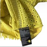 Anthropologie James Coviello  Crochet Lace‎ Yellow Long Sleeve Top Size S Photo 10