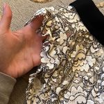 ZARA  | Black White Lace Collared Top XS Photo 2