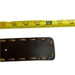 Western Cowgirl Grunge Black Infinity Stud Belt 36” Rope Stitch Hem S/M NWT Photo 1