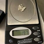 Sterling Silver and Crystal Butterfly Charm Pendant Small for Bracelet/Necklace Photo 3