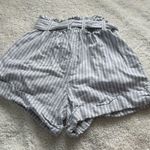 Abercrombie & Fitch Linen / Cotton Paperboy Stripped Shorts‎ White/ Blue Sz M Size M Photo 1