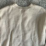 H&M Cream Off White Knit Oversized Crewneck Sweater Size XS Photo 6
