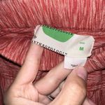 Anthropologie Brand Coral Red Longshore Size M Cotton High Rise Cropped Pants Photo 6