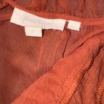 Free People Forever that girl Brown Ruffled Long Sleeve Blouse Photo 3