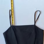 BYER TOO! Vintage Black Midi Dress with White Polka Dot Sash Bow 9 Size 8 Photo 6