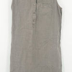 J. Jill Womens Boho Beachy Coastal 100%‎ Linen Popover Tank Dress Size S Gray Photo 0