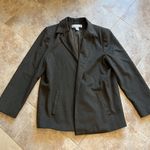 Valerie Stevens Vintage Cashmere Wool Soft Open Blazer Jacket Green Pockets 14 Photo 3