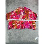 NWT Blank London Floral Open Front Kimono Shrug Cover Up One Size ALL Colorful Pink Size XL Photo 2