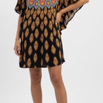 Trina Turk  Boho Paisley Kaftan Tunic Cover Up Top Women's Size M Photo 0