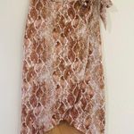 House of Harlow 1960 // Avani Snakeskin Skirt in Cinnamon Brown Photo 2