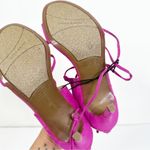 Marc Fisher NEW  Size 8.5 Pink Faux Suede Lace Up Heeled Sandals Photo 4