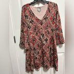 Maeve  Multicolor Patterned Long Sleeve Dress Photo 2